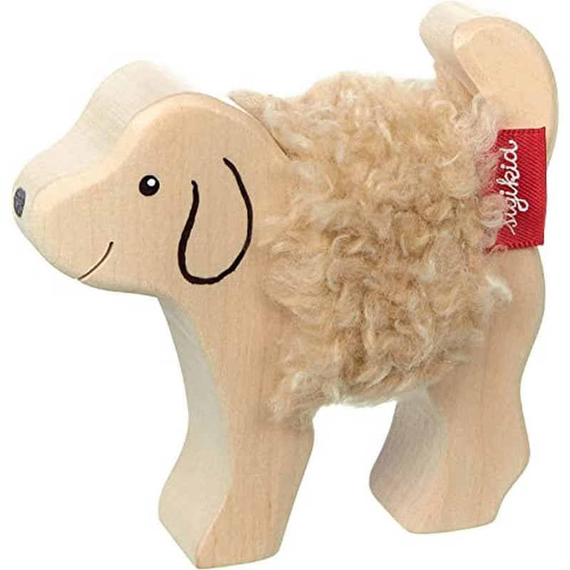 Sigikid 39513 Wooden animal dog Mädchen und Jungen Baby Toy, Recommended from 3 Years