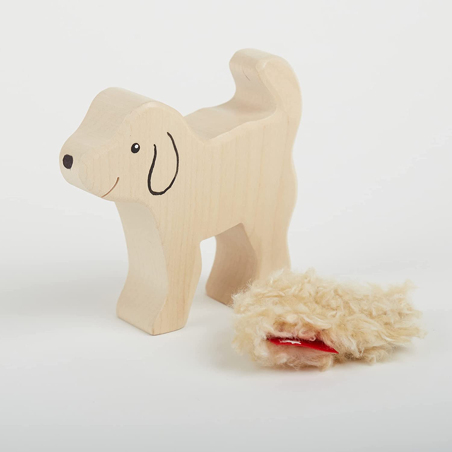 Sigikid 39513 Wooden animal dog Mädchen und Jungen Baby Toy, Recommended from 3 Years