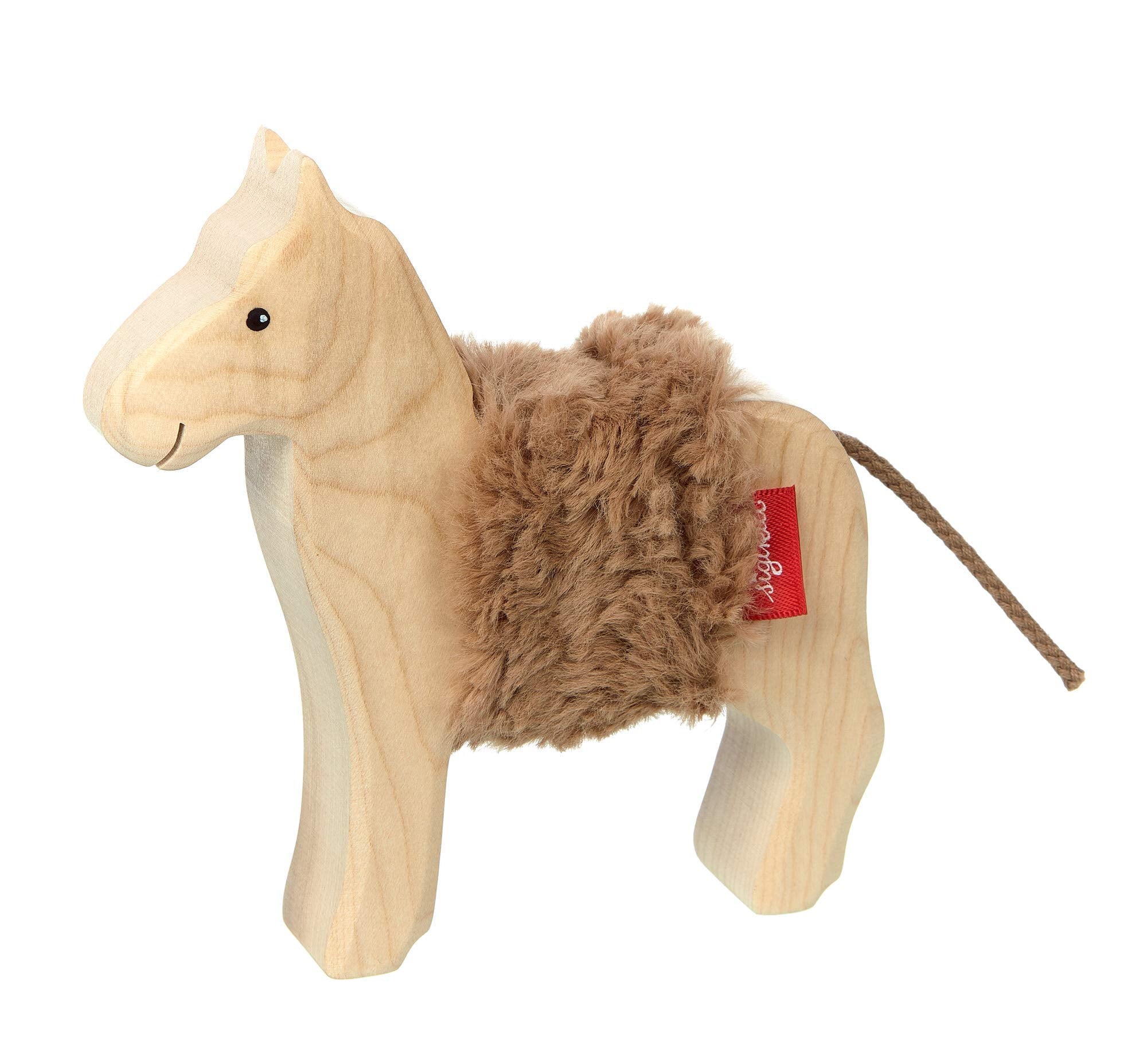 Sigikid 39395 Wooden animal horse Mädchen und Jungen Baby Toy, Recommended from 3 Years