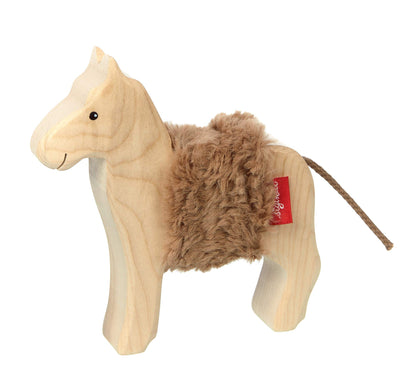 Sigikid 39395 Wooden animal horse Mädchen und Jungen Baby Toy, Recommended from 3 Years