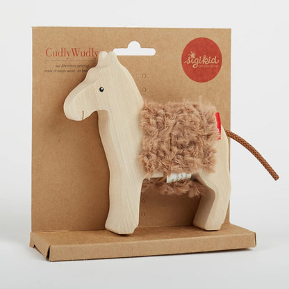 Sigikid 39395 Wooden animal horse Mädchen und Jungen Baby Toy, Recommended from 3 Years