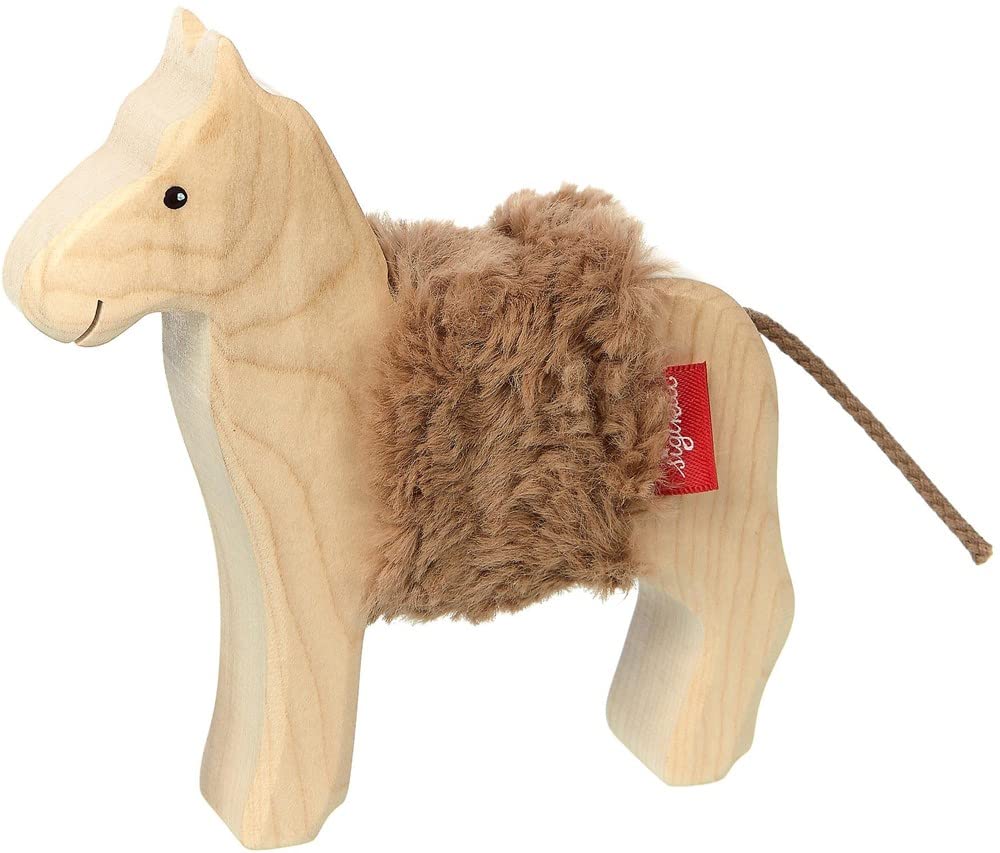 SIGIKID 39395 houten dier paard cudly Wudly meisjes en jongens babyspeelgoed aanbevolen vanaf 3 jaar