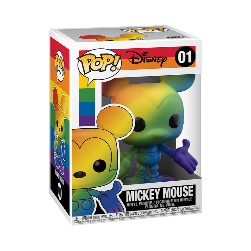 Funko Pop! Disney: Pride - Mickey Mouse - Rainbow - Disney Standard Characters - Collectable Vinyl Figure - Gift Idea - Official Merchandise - Toys for Kids & Adults - TV Fans