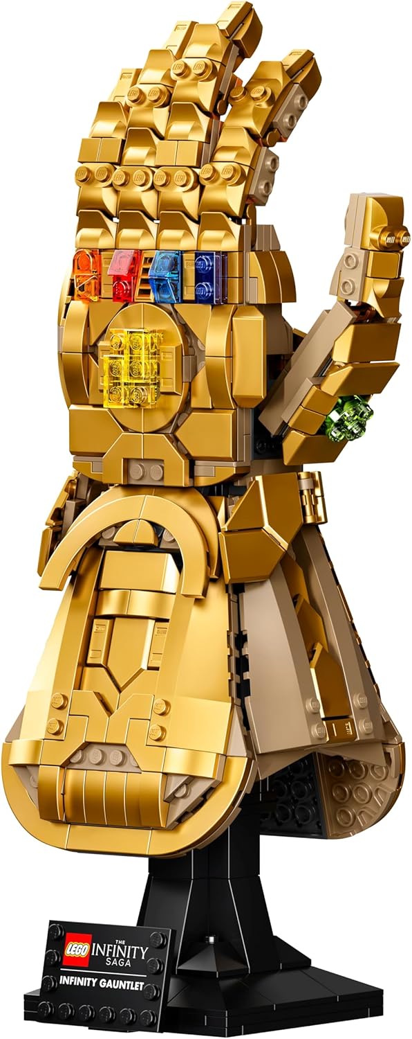 LEGO 76191 Marvel Infinity Gauntlet Set, Collectible Thanos Glove With Infinity Stones, Collectible Avengers Gift Men, Women, Him, Her, Model Kits Adults To Build