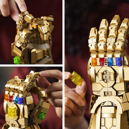 LEGO 76191 Marvel Infinity Gauntlet Set, Collectible Thanos Glove With Infinity Stones, Collectible Avengers Gift Men, Women, Him, Her, Model Kits Adults To Build