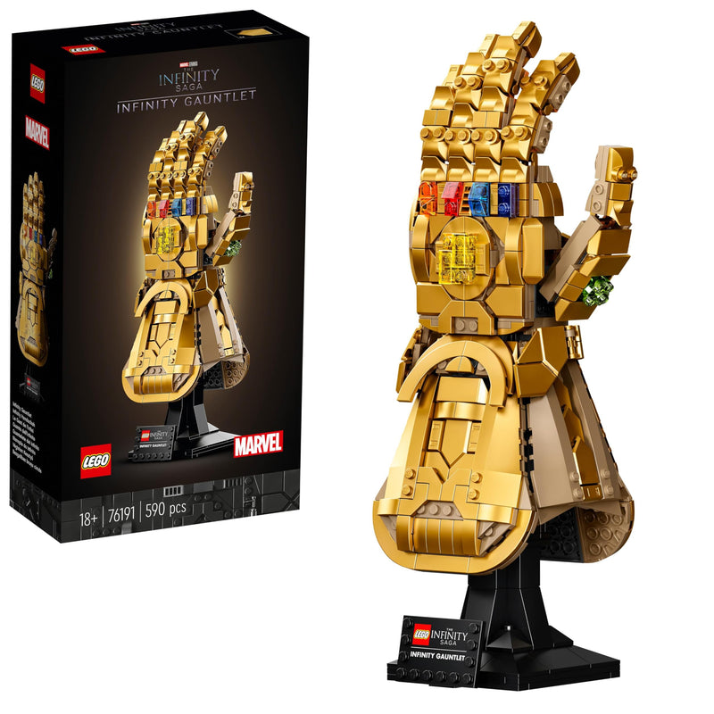 LEGO 76191 Marvel Infinity Gauntlet Set, Collectible Thanos Glove With Infinity Stones, Collectible Avengers Gift Men, Women, Him, Her, Model Kits Adults To Build