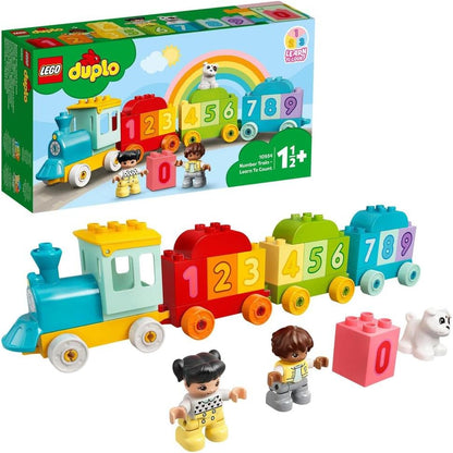 LEGO 10954 DUPLO My First Number Train Toy with Bricks for Learning Numbers, Preschool Educational Toys for 1.5-3 Year Old Toddlers, Girls & Boys, Early Development Activity Set