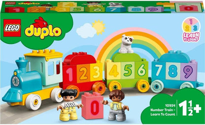 LEGO 10954 DUPLO My First Number Train Toy with Bricks for Learning Numbers, Preschool Educational Toys for 1.5-3 Year Old Toddlers, Girls & Boys, Early Development Activity Set