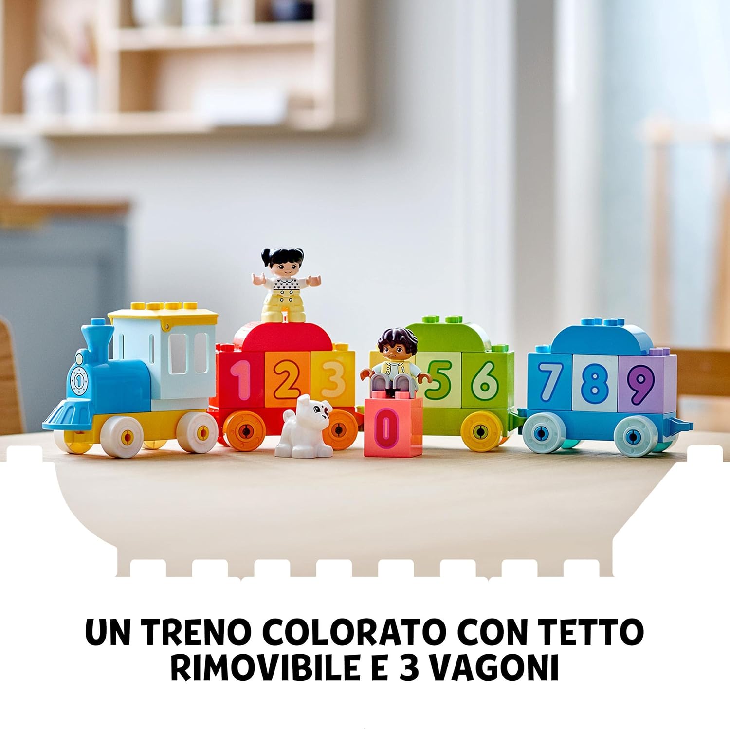 LEGO 10954 DUPLO My First Number Train Toy with Bricks for Learning Numbers, Preschool Educational Toys for 1.5-3 Year Old Toddlers, Girls & Boys, Early Development Activity Set