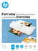 HP Everyday A6 80 Micron Glossy Clear Hot Laminating Pouches (Pack of 25