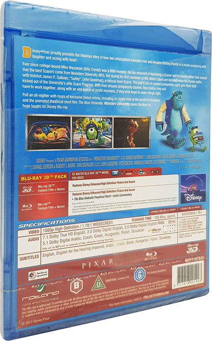 MONSTERS UNIVERSITY (Blu-Ray 3D / 2D)