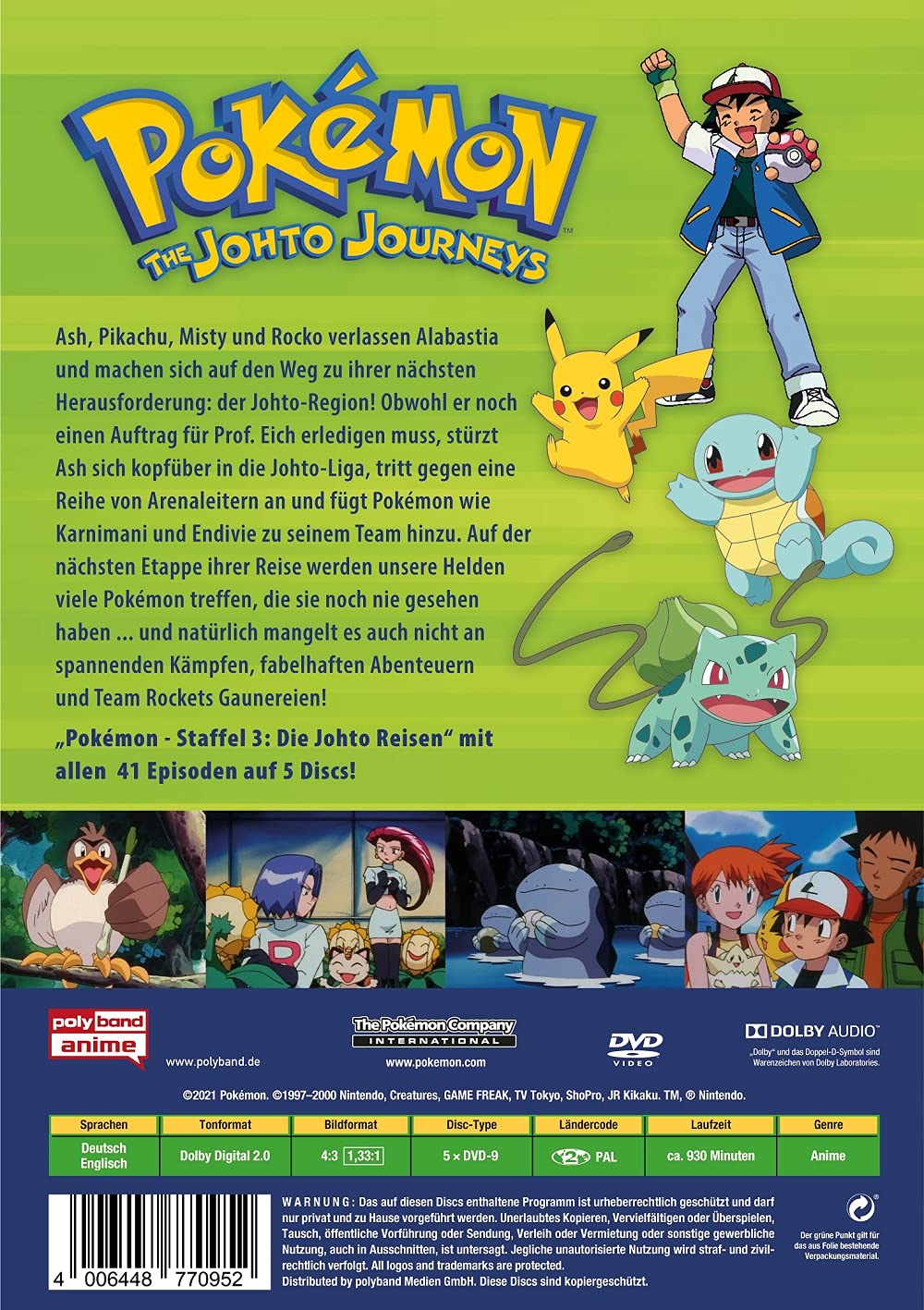 Pokémon - Staffel 3: The Johto Journeys