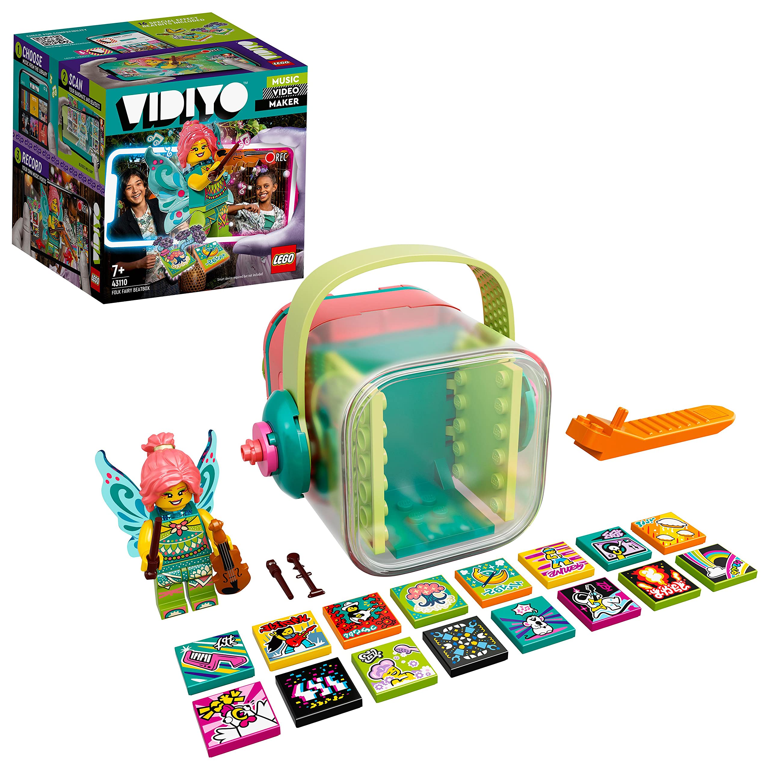 LEGO 43110 VIDIYO Folk Fairy BeatBox Music Video Maker Musical Toy for Kids, Augmented Reality Set with App