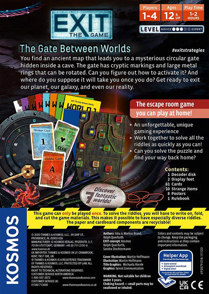 Thames & Kosmos - EXIT: The Gate Between Worlds - Level: 3/5 - Unique Escape Room Game - 692879 & EXIT: The Enchanted Forest - Level: 2/5 - Unique Escape Room Game - 1-4 Players - 692875