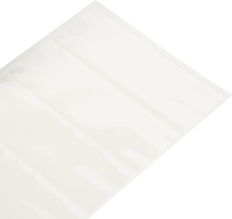 Pelltech TS-110528 3L Label Polypropylene Self-Adhesive Holder, 35mm x 102mm, Pack of 12