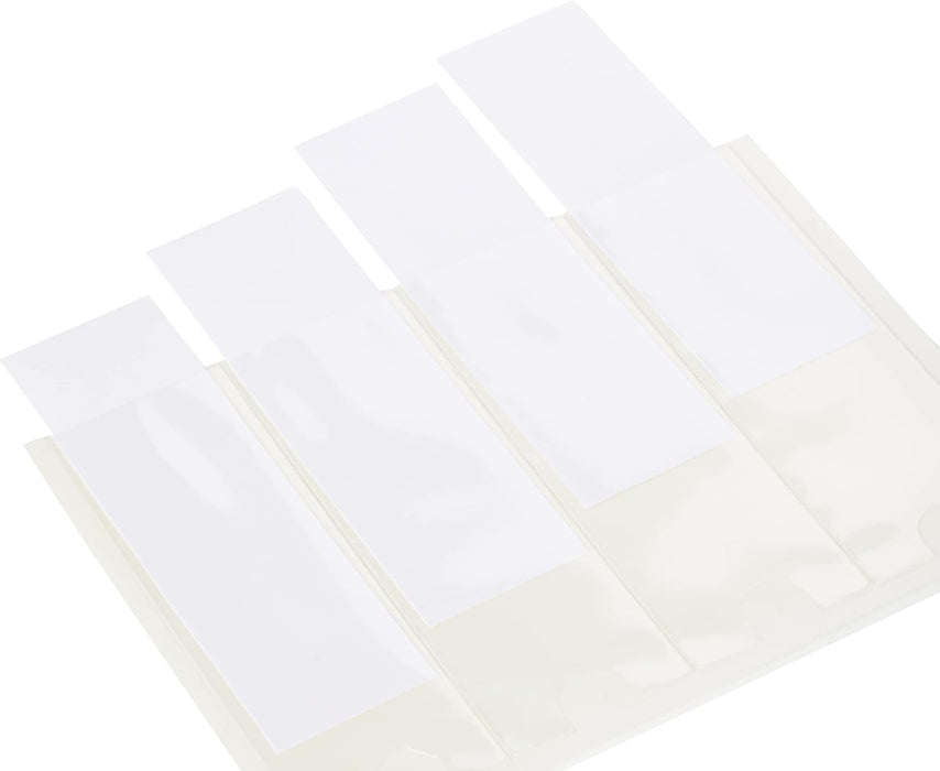Pelltech TS-110528 3L Label Polypropylene Self-Adhesive Holder, 35mm x 102mm, Pack of 12