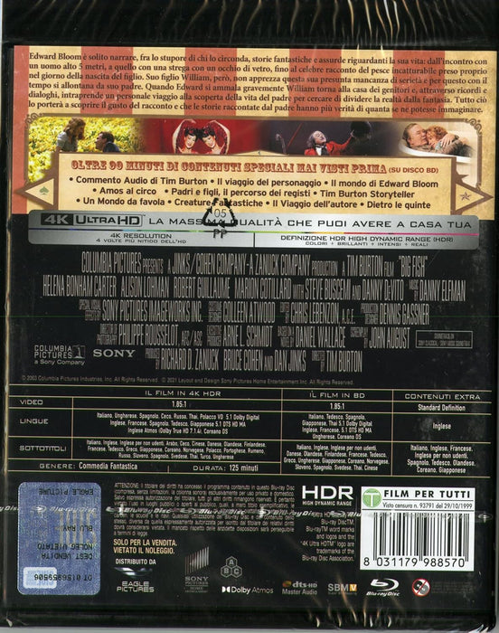Big Fish - Le Storie Di Una Vita Incredibile (4K Ultra-HD+Blu-ray) + Card Da Collezione