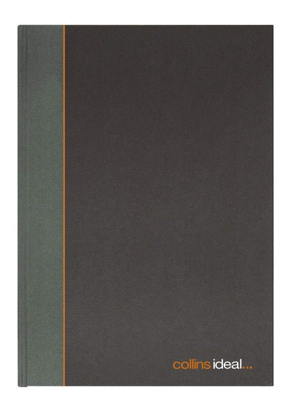 Collins 6424 Ideal Case Bound A4 Double Cash Book 192 Pages, Black