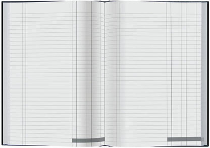 Collins 6424 Ideal Case Bound A4 Double Cash Book 192 Pages, Black