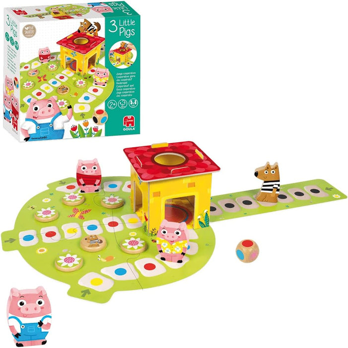 Jumbo 53146 3 Little Pigs Game, Multicolour