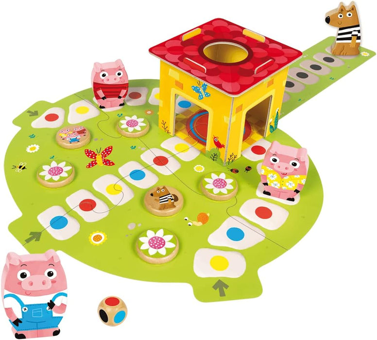 Jumbo 53146 3 Little Pigs Game, Multicolour