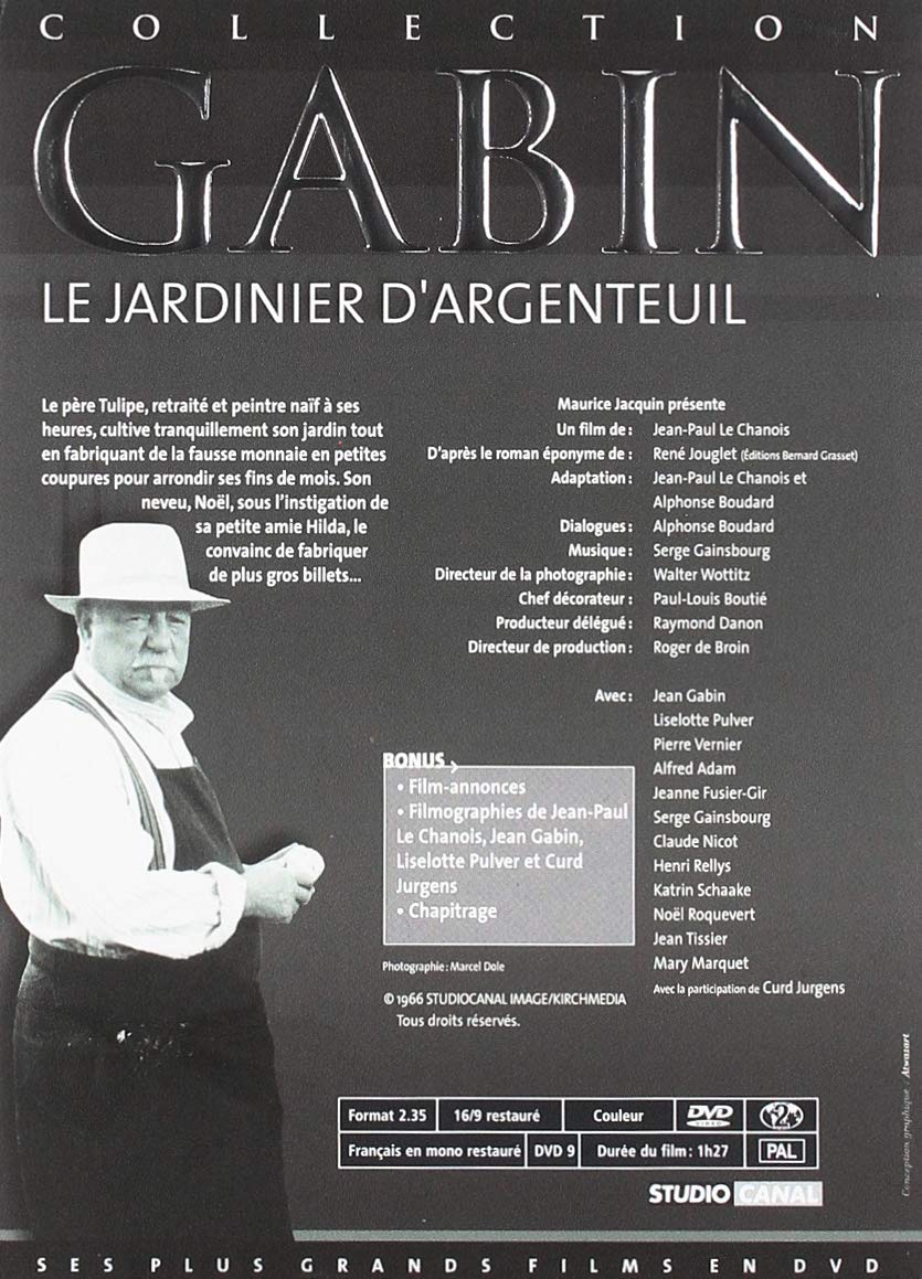 MOVIE - LE JARDINIER D ARGENTEUIL/COLLECTION GABIN (1 DVD)