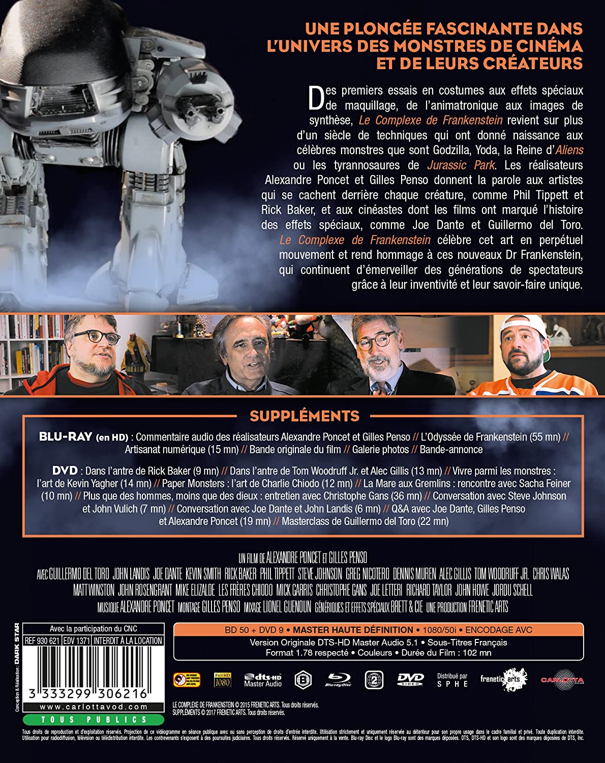 Creature Designers - The Frankenstein Complex ( Le complexe de Frankenstein ) (Blu-Ray & DVD Combo)
