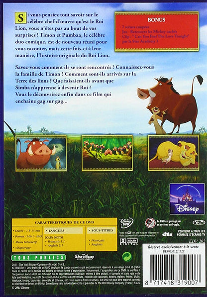 THE WALT DISNEY COMPAGNY Le Roi Lion 3, Hakuna Matata