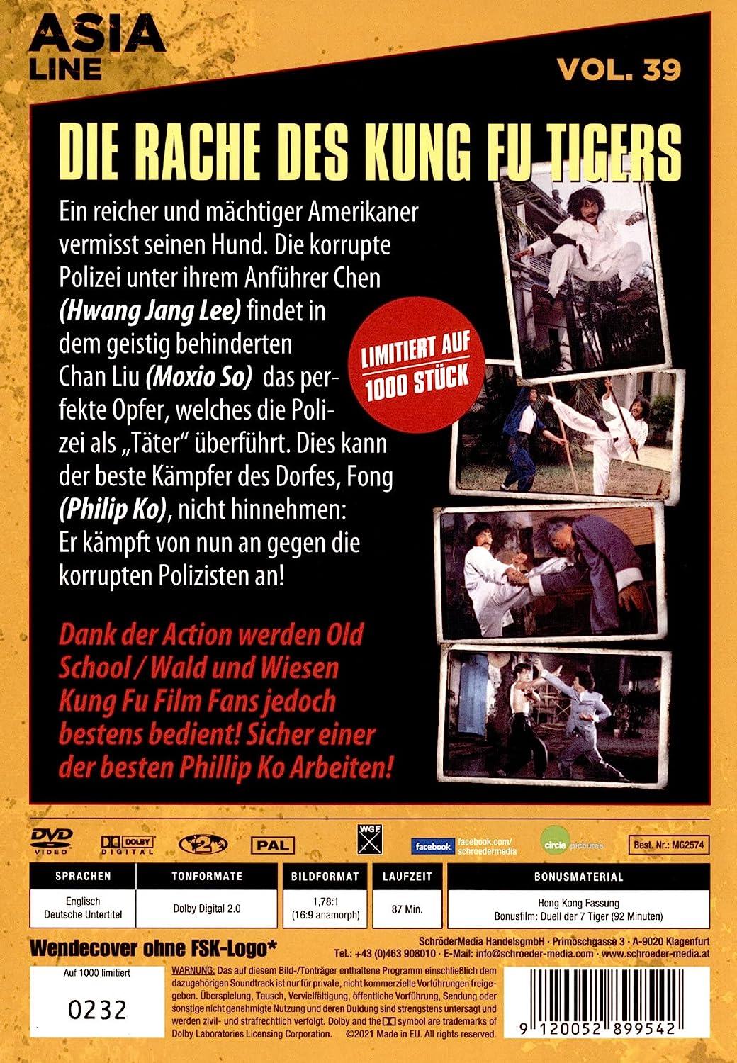 ASIA LINE - DIE RACHE DES KUNG FU TIGERS