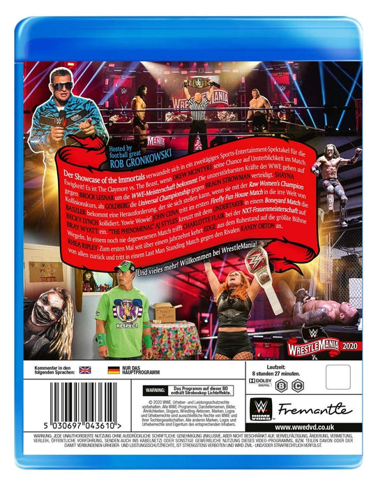 WWE: WRESTLEMANIA 36 ., 1 Blu-ray