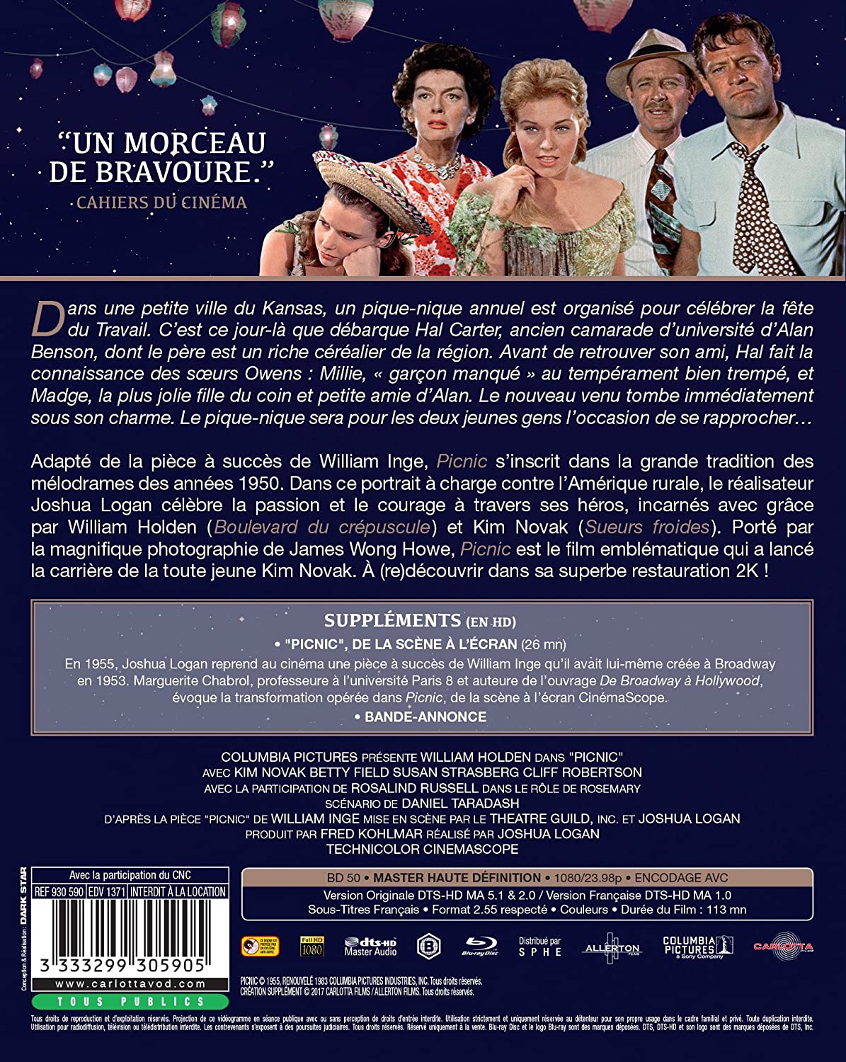 Picnic/Blu-Ray (Region 2)
