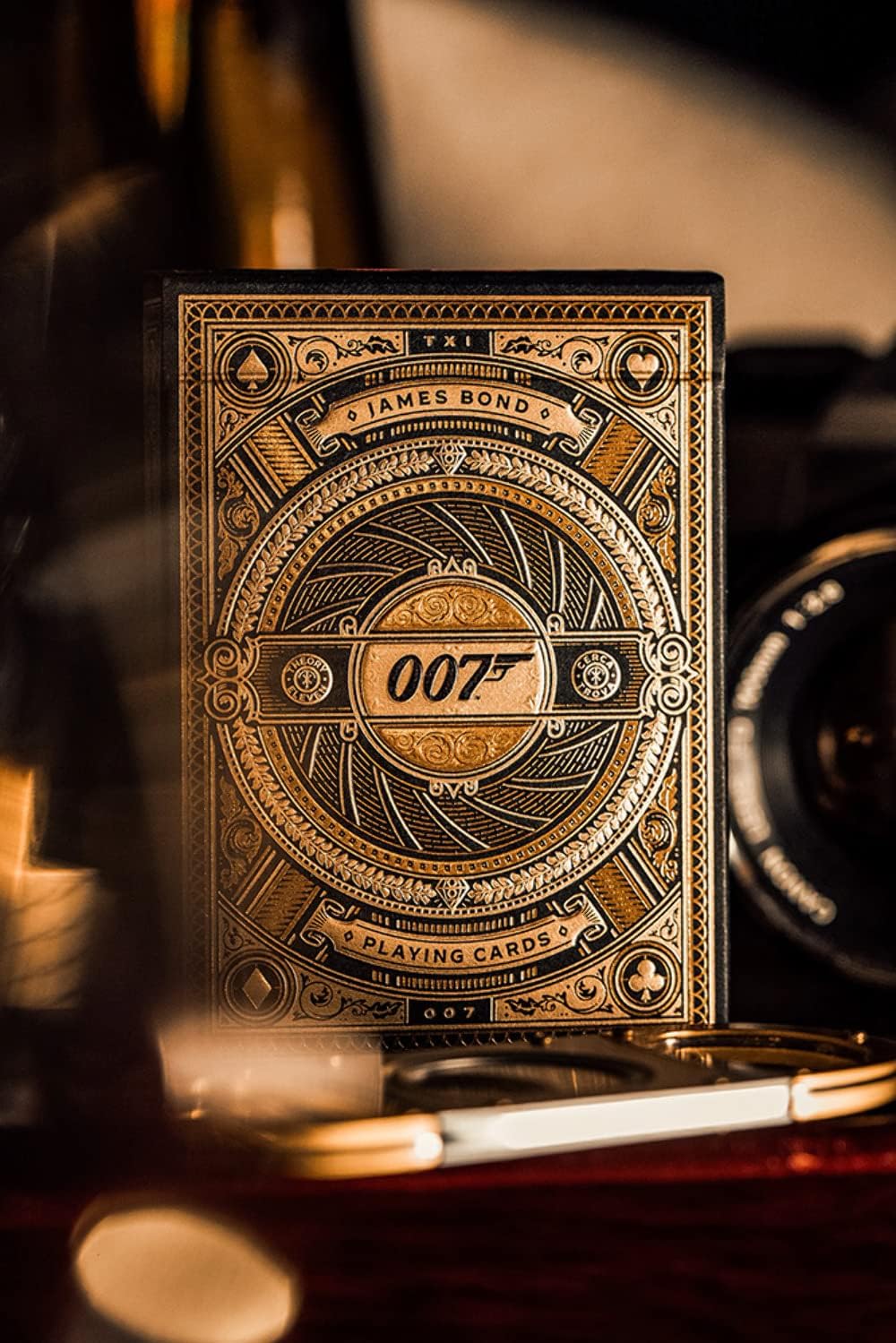 theory11 James Bond 007 Premium Playing Cards - Gold Foil, Official Collectible Deck