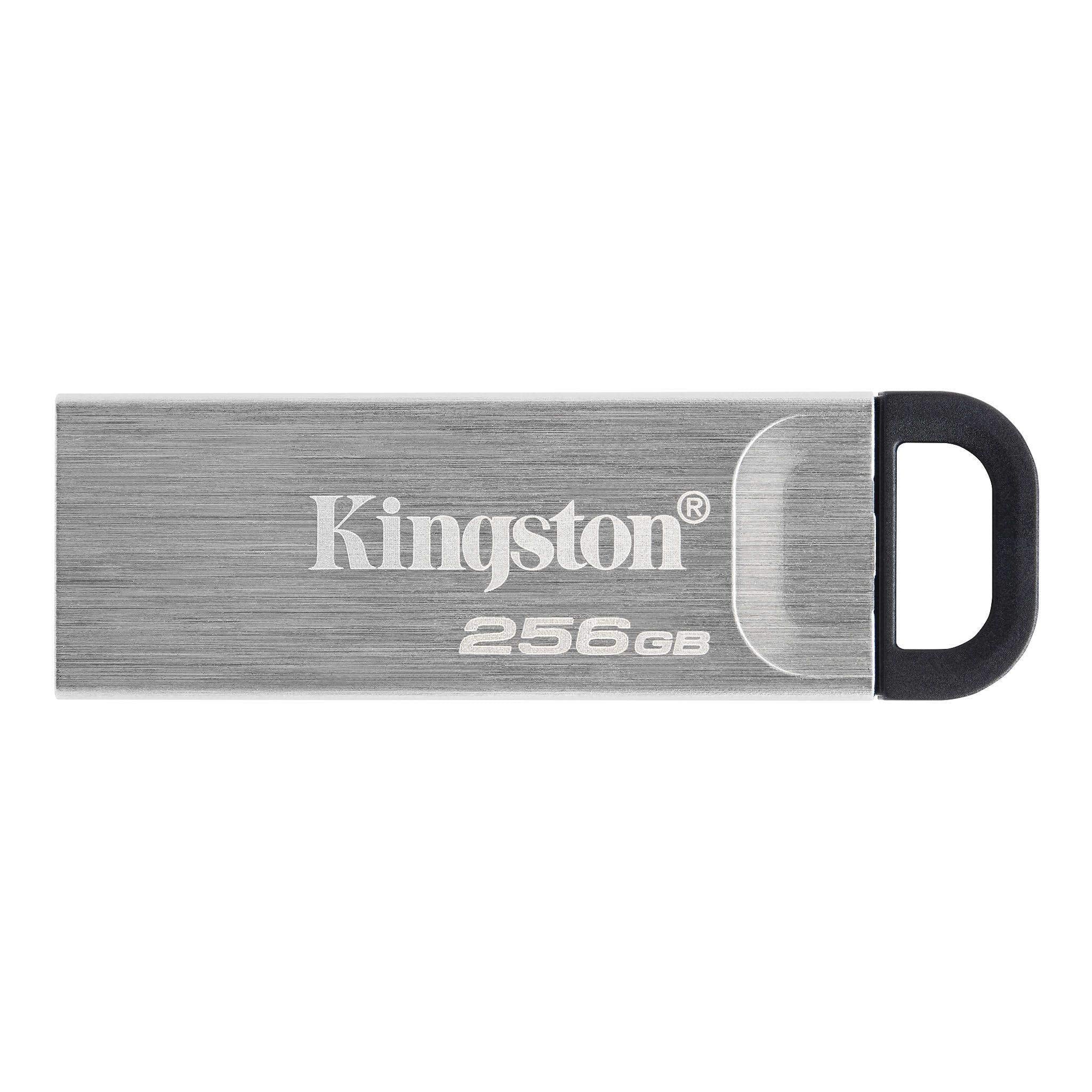 Kingston DataTraveler Kyson USB 3.2 Flash Drive 256GB - Gen 1 with Stylish Capless Metal Case