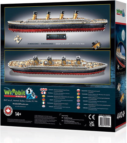 Wrebbit3D | Titanic (440pc) | 3D Puzzle | Ages 12+
