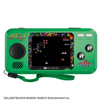 My Arcade Pocket Player Handheld Game Console: 3 Built In Games, Galaga, Galaxian, Xevious, Collectible, Full Color Display, Speaker, Volume Controls, Headphone Jack, Battery or Micro USB Powered