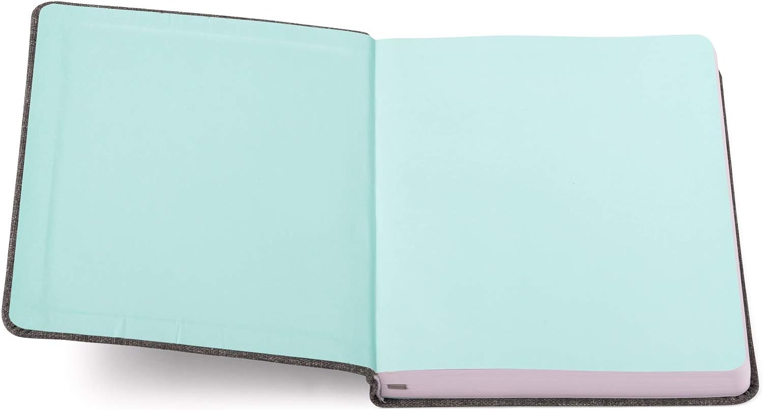 Eccolo 6x8" Flexible Cover Journal Made from Recycled Water Bottles, 256 Recycled Paper Pages, Lined Sheets, A5 Gray