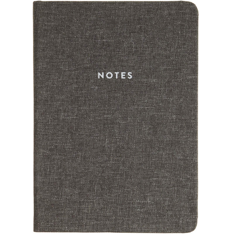 Eccolo 6x8" Flexible Cover Journal Made from Recycled Water Bottles, 256 Recycled Paper Pages, Lined Sheets, A5 Gray