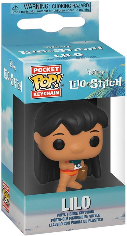 Funko POP! Keychain: Lilo and Stitch - Lilo With Camera Novelty Keyring - Collectable Mini Figure - Stocking Filler - Gift Idea - Official Merchandise - Movies Fans - Backpack Decor Lilo Camera