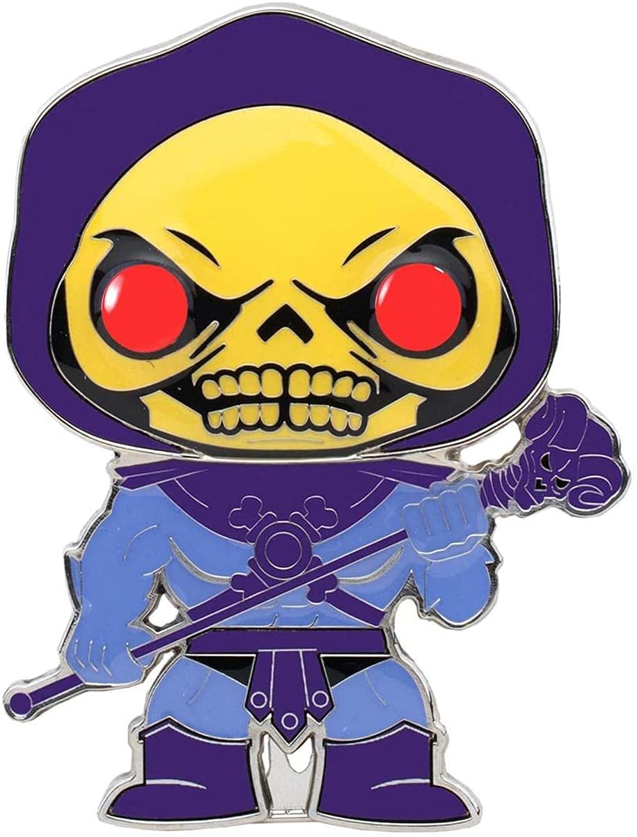 Funko Pop! Pins: Masters of The Universe - Skeletor with Glow in The Dark Eyes Multicolor ,3.75 inches