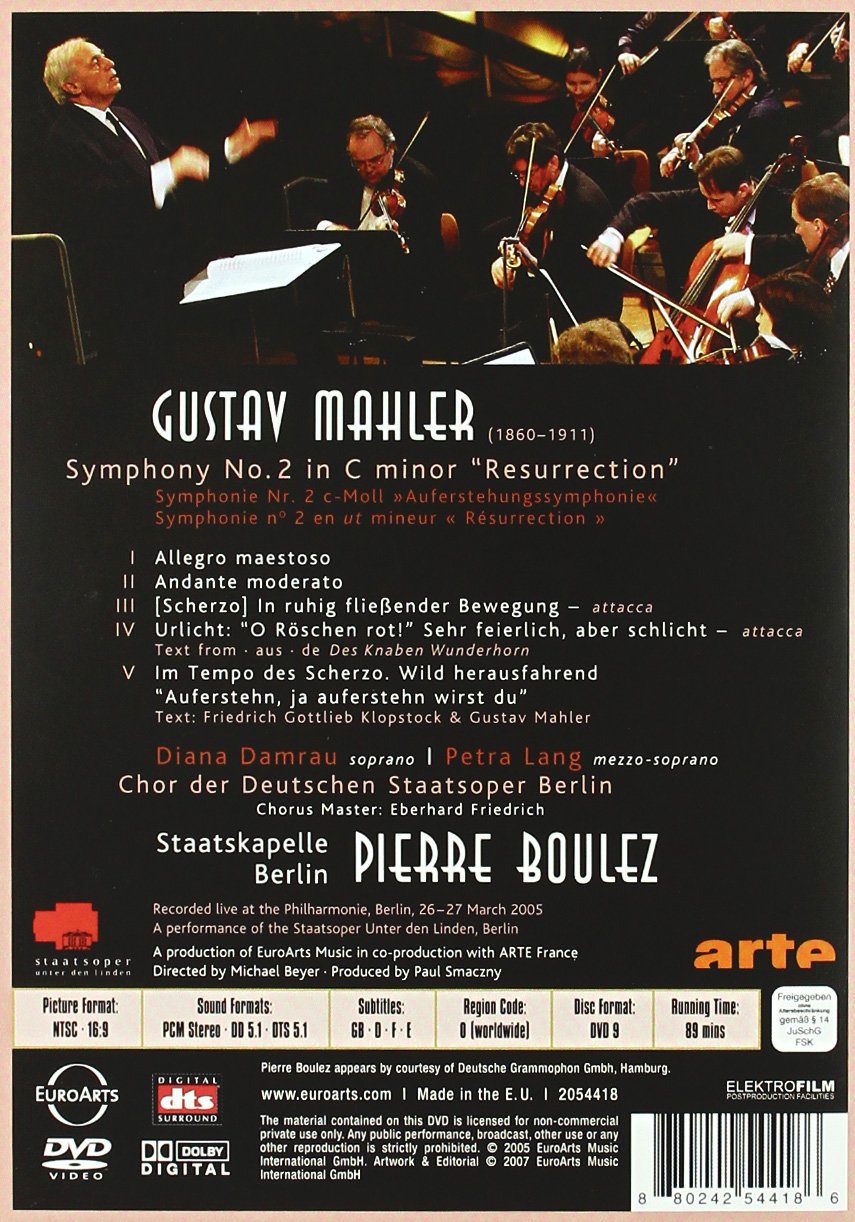 Pierre Boulez conducts Mahler: Symphony No.2