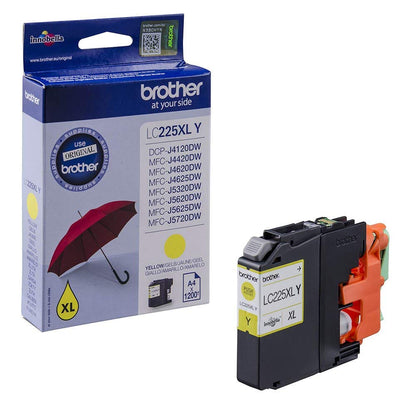 Brother LC225XLYBP High Capacity Ink Cartridges - Yellow