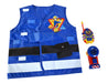 Simba 109252477 Fireman Sam Costume, for Children from 3 Years, Fire Brigade Rescue Set with Fireman Sam Vest, Walkie Talkie and Torch