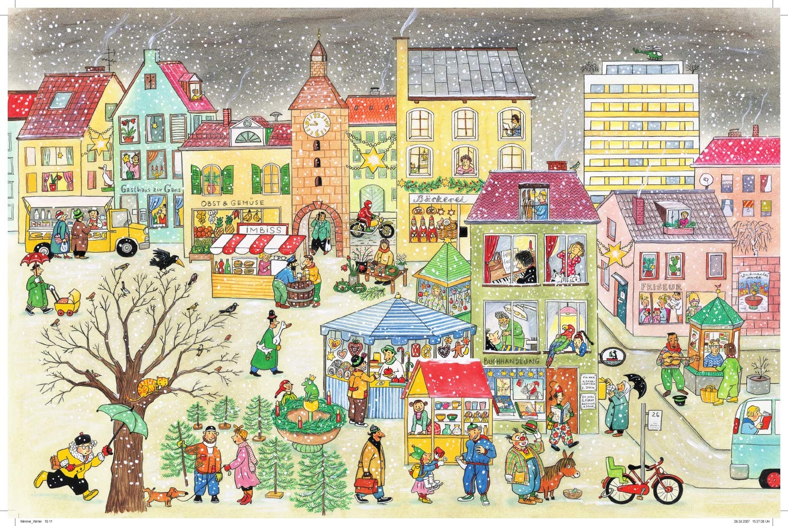 Winter-Wimmelbuch: Midi-Ausgabe