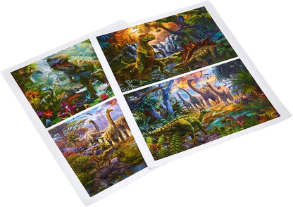 Schmidt CGS_56495 Dinosaurs Puzzle Box (2x60pc/2x100pc), Multicolor