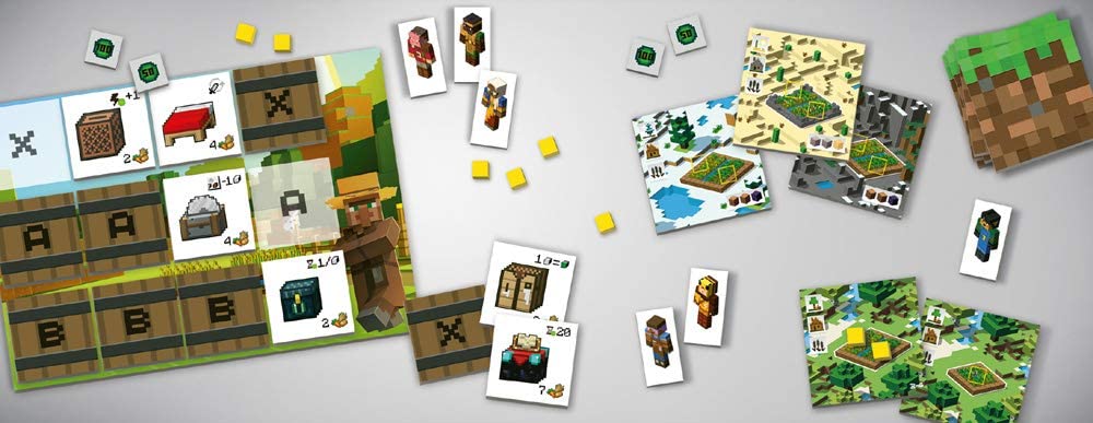 Ravensburger Minecraft Builders & Biomes Farmer's Market Expansion Pack - Strategy Board Game for Kids Age 10 Years Up (Requires Base Game