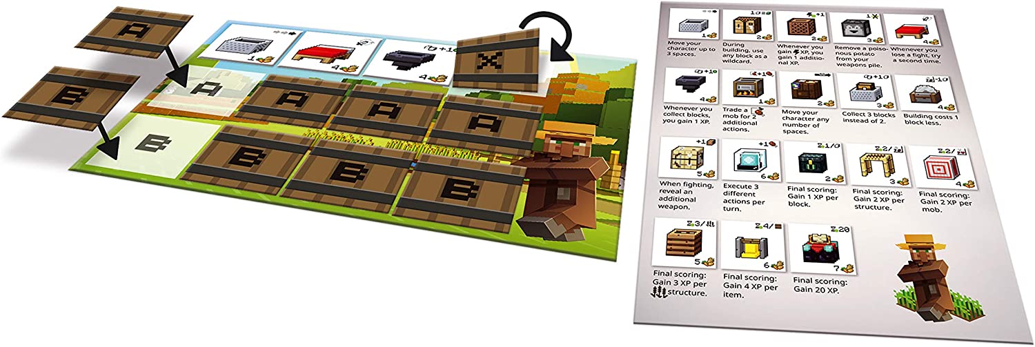 Ravensburger Minecraft Builders & Biomes Farmer's Market Expansion Pack - Strategy Board Game for Kids Age 10 Years Up (Requires Base Game