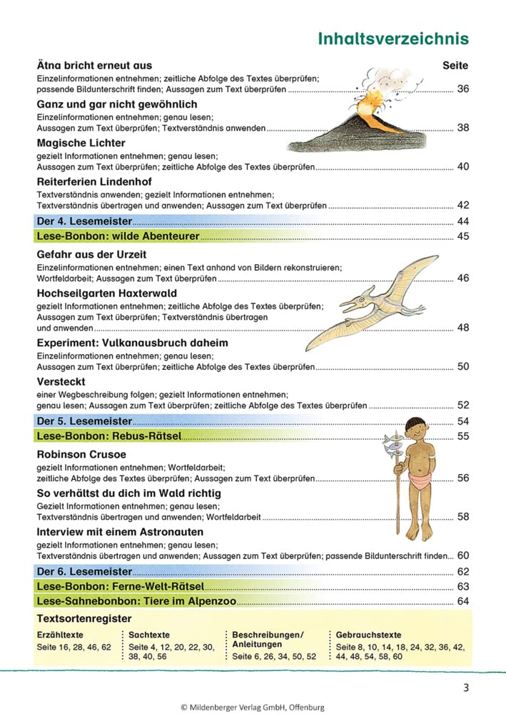 Das Übungsheft Lesen 4: Lesetraining und Leseverständnis, Deutsch, Klasse 4