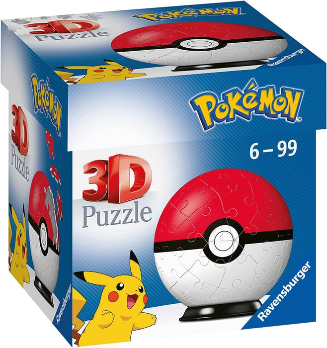Ravensburger Pokemon Pokeball - 3D Jigsaw Puzzle Ball for Kids Age 6 Years Up - 54 Pieces - No Glue Required