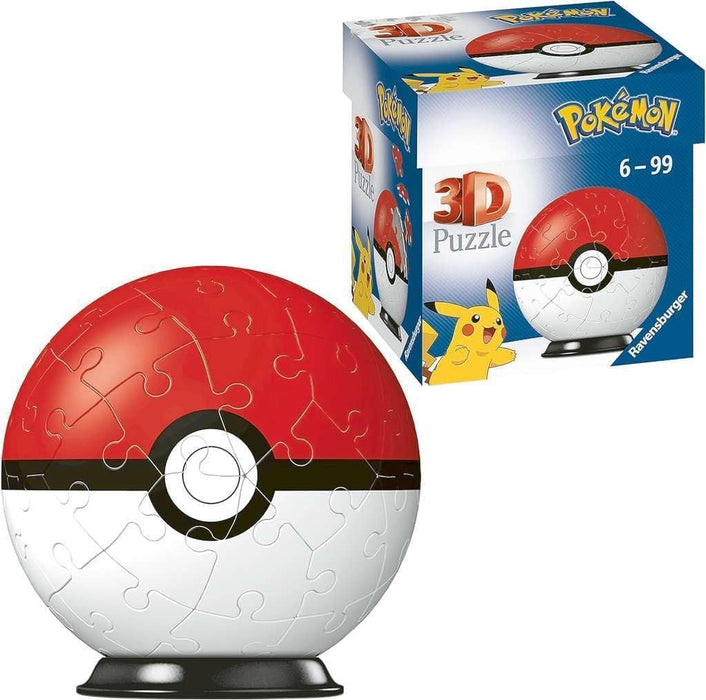 Ravensburger Pokemon Pokeball - 3D Jigsaw Puzzle Ball for Kids Age 6 Years Up - 54 Pieces - No Glue Required