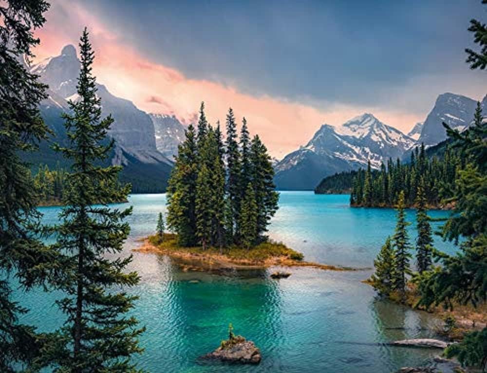 Ravensburger 16714 Jigsaw Puzzle Spirit Island Canada 2000 Pieces, Black